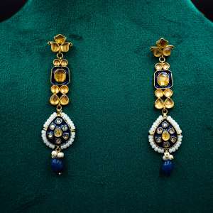 Blue Meena Earrings